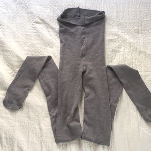 J. Crew M/L Grey Ribbed Tights